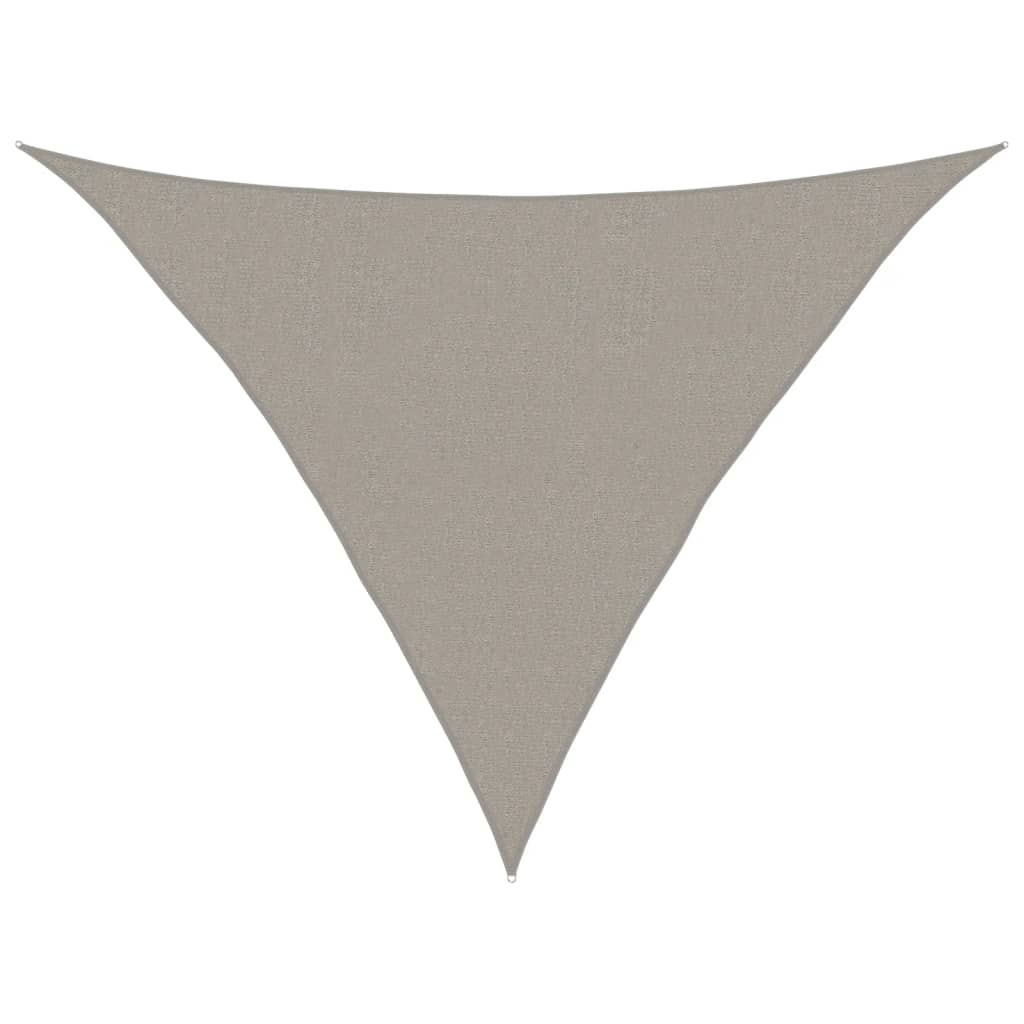 vidaXL Żagiel przeciwsłoneczny, 160 g/m², jasnoszary, 2,5x2,5x3,5 m