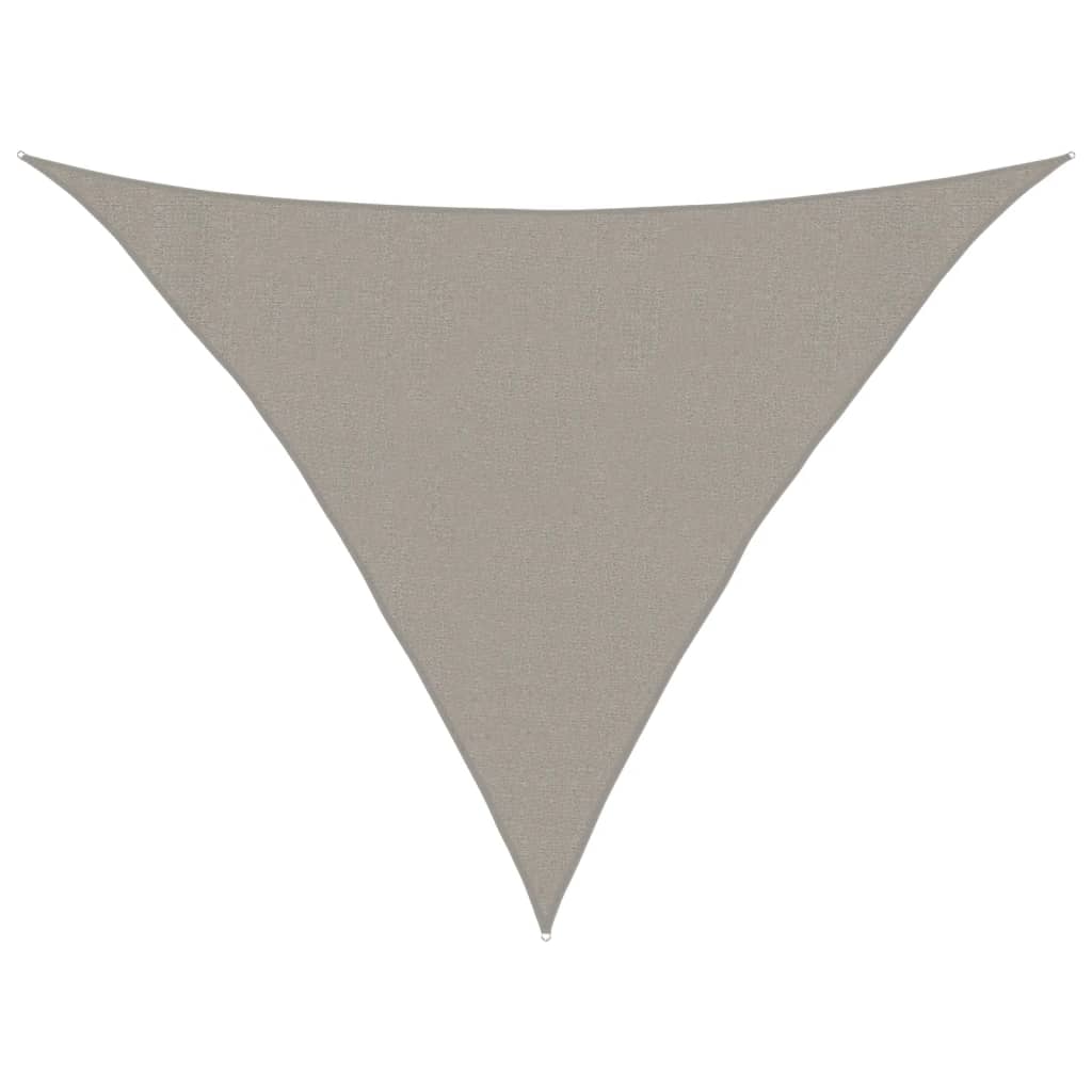 vidaXL Żagiel przeciwsłoneczny, 160 g/m², jasnoszary, 3x3x4,2 m, HDPE