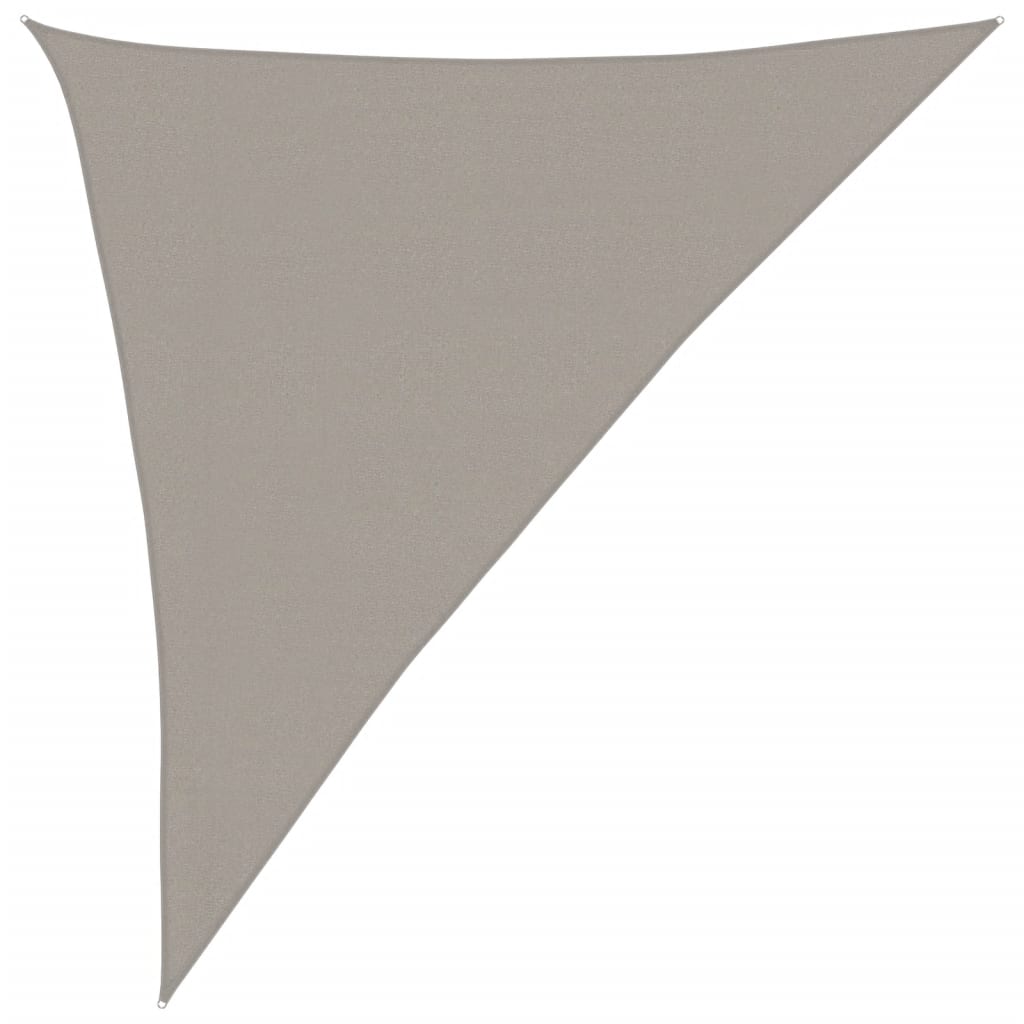 vidaXL Żagiel przeciwsłoneczny, 160 g/m², jasnoszary, 3x4x5 m, HDPE