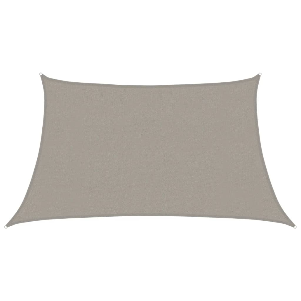 vidaXL Żagiel przeciwsłoneczny, 160 g/m², trapez, jasnoszary, 3/4x2 m