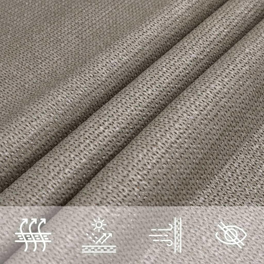 vidaXL Żagiel przeciwsłoneczny, 160 g/m², trapez, jasnoszary, 4/5x3 m