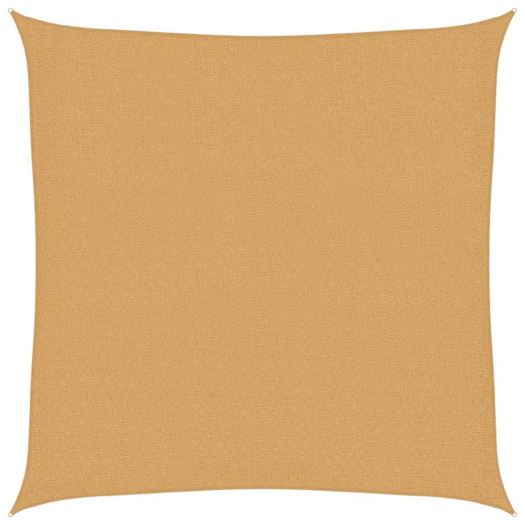 vidaXL Żagiel przeciwsłoneczny, 160 g/m², piaskowy, 3x3 m, HDPE