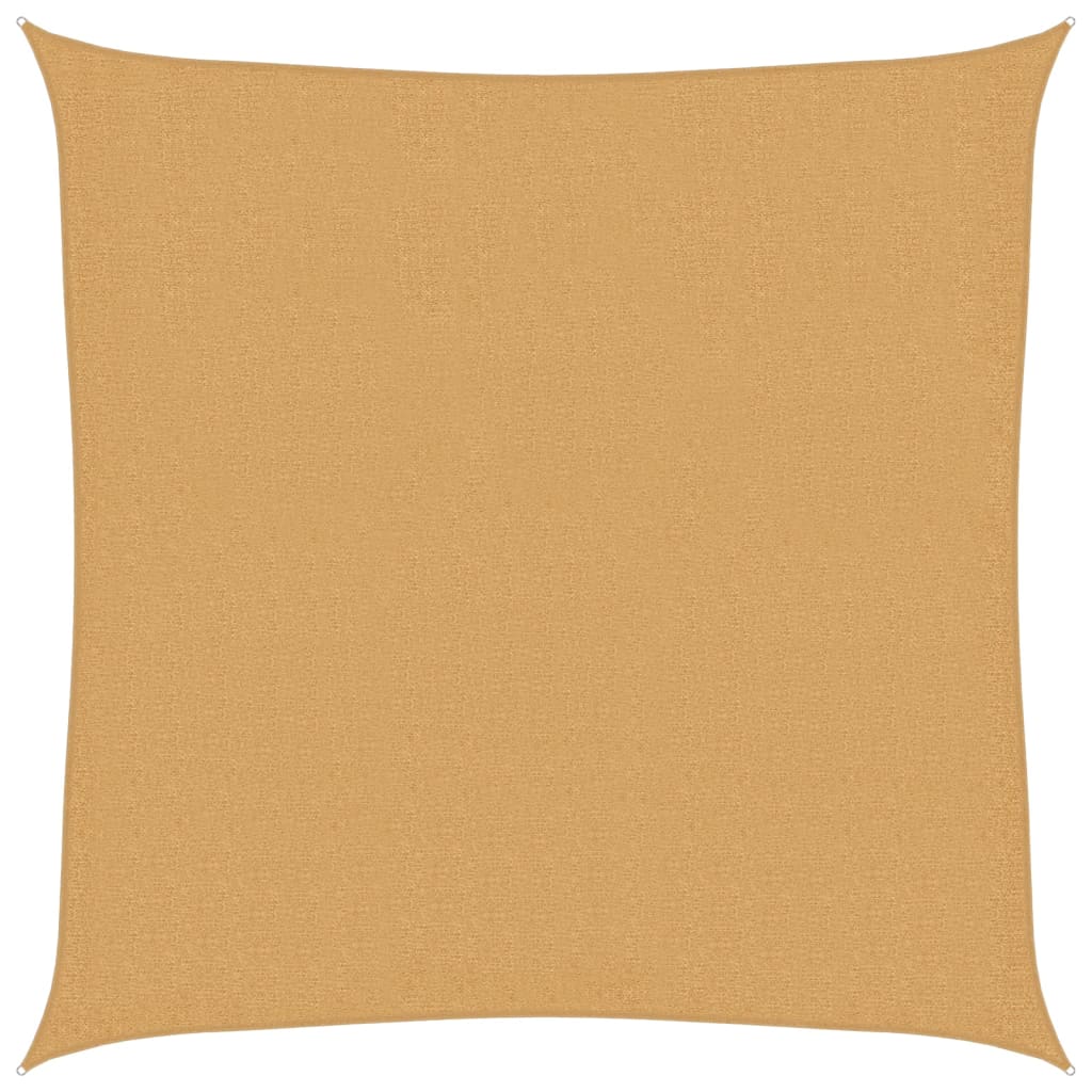 vidaXL Żagiel przeciwsłoneczny, 160 g/m², piaskowy, 3,6x3,6 m, HDPE