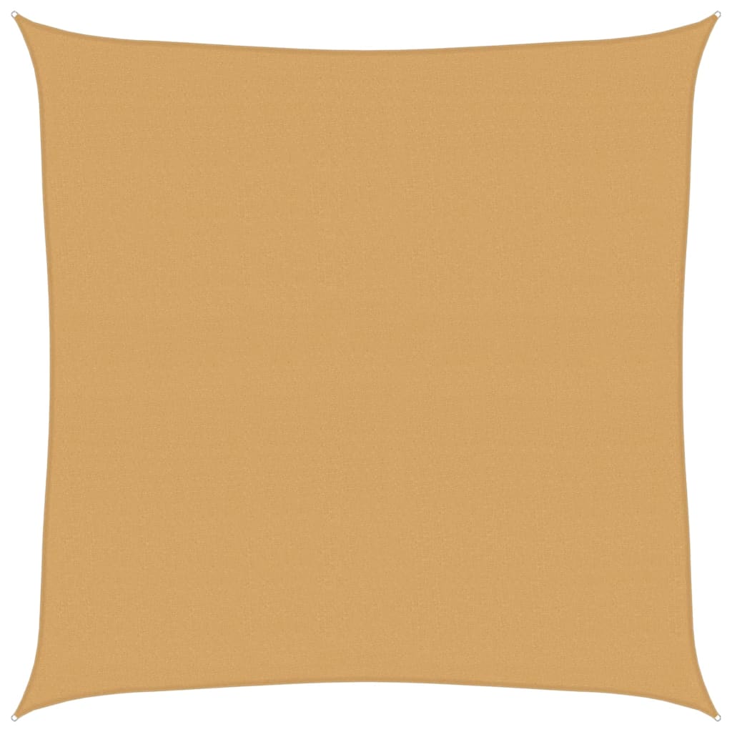 vidaXL Żagiel przeciwsłoneczny, 160 g/m², piaskowy, 4x4 m, HDPE