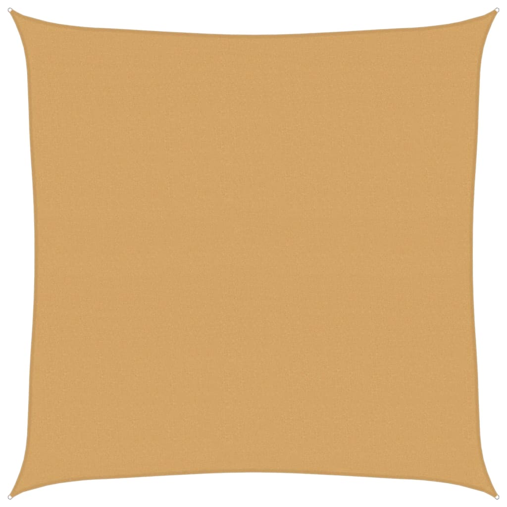 vidaXL Żagiel przeciwsłoneczny, 160 g/m², piaskowy, 5x5 m, HDPE