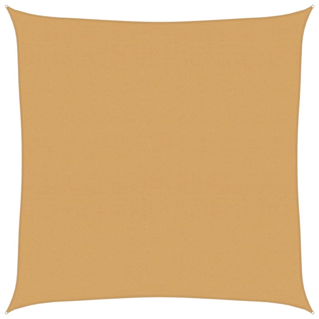 vidaXL Żagiel przeciwsłoneczny, 160 g/m², piaskowy, 7x7 m, HDPE