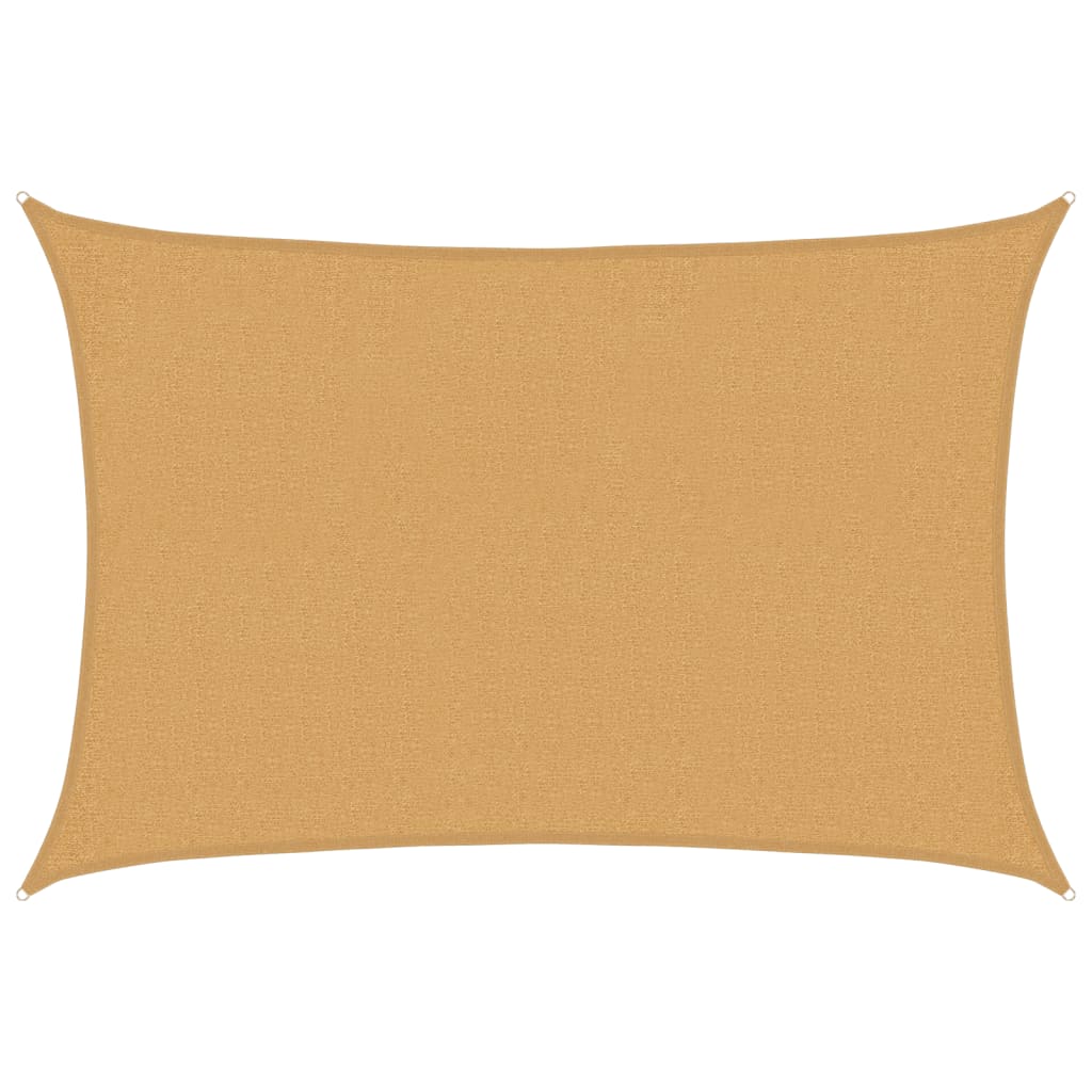 vidaXL Żagiel przeciwsłoneczny, 160 g/m², piaskowy, 2x3 m, HDPE