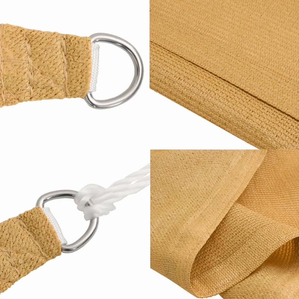 vidaXL Żagiel przeciwsłoneczny, 160 g/m², piaskowy, 2x3,5 m, HDPE