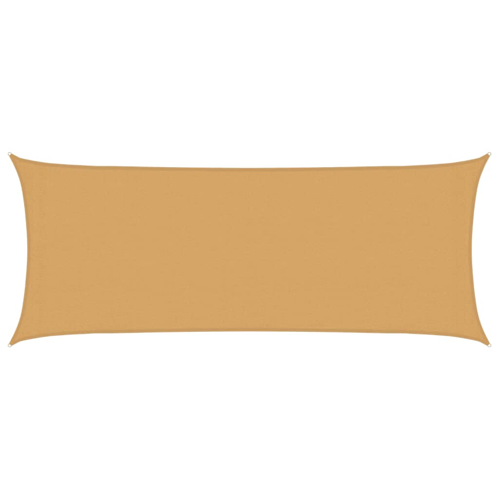 vidaXL Żagiel przeciwsłoneczny, 160 g/m², piaskowy, 2x5 m, HDPE
