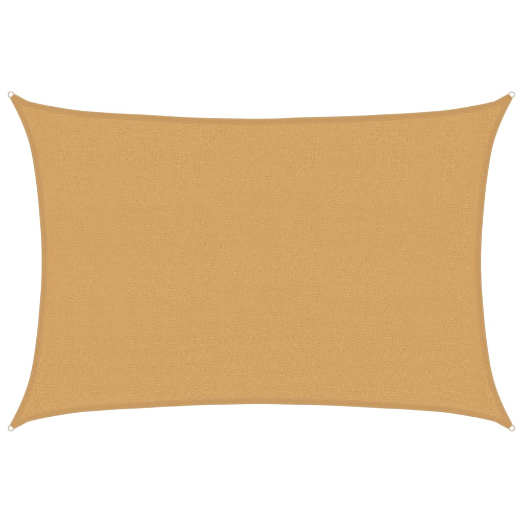 vidaXL Żagiel przeciwsłoneczny, 160 g/m², piaskowy, 2,5x3,5 m, HDPE