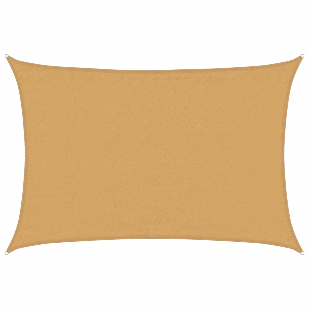 vidaXL Żagiel przeciwsłoneczny, 160 g/m², piaskowy, 3,5x5 m, HDPE