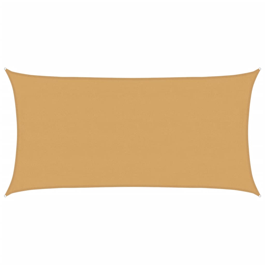 vidaXL Żagiel przeciwsłoneczny, 160 g/m², piaskowy, 4x7 m, HDPE