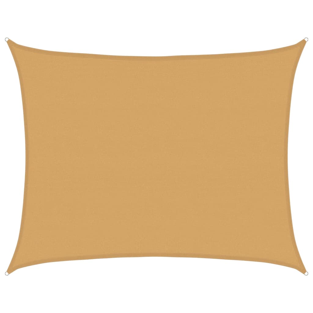 vidaXL Żagiel przeciwsłoneczny, 160 g/m², piaskowy, 6x8 m, HDPE