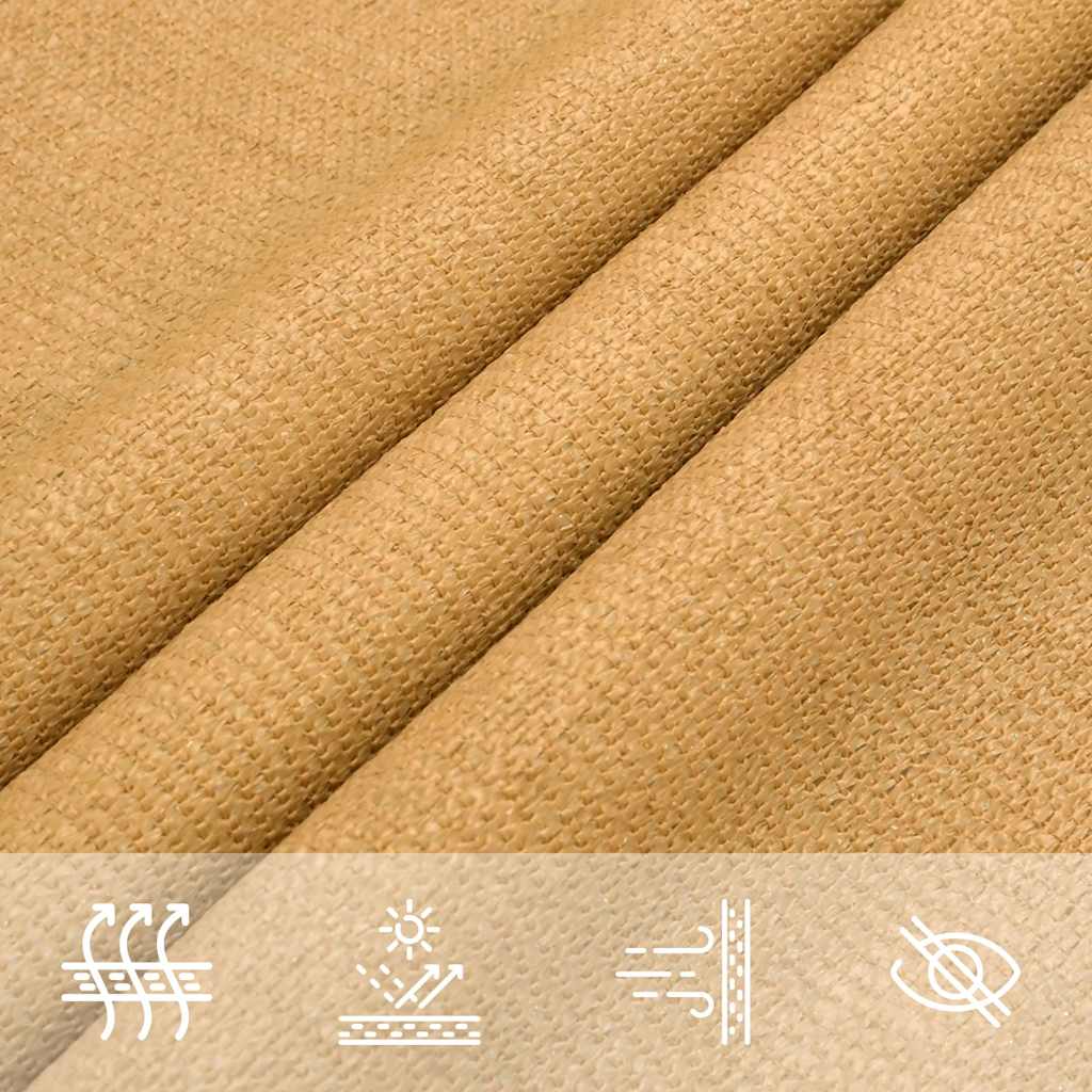 vidaXL Żagiel przeciwsłoneczny, 160 g/m², piaskowy, 2,5x2,5x3,5 m