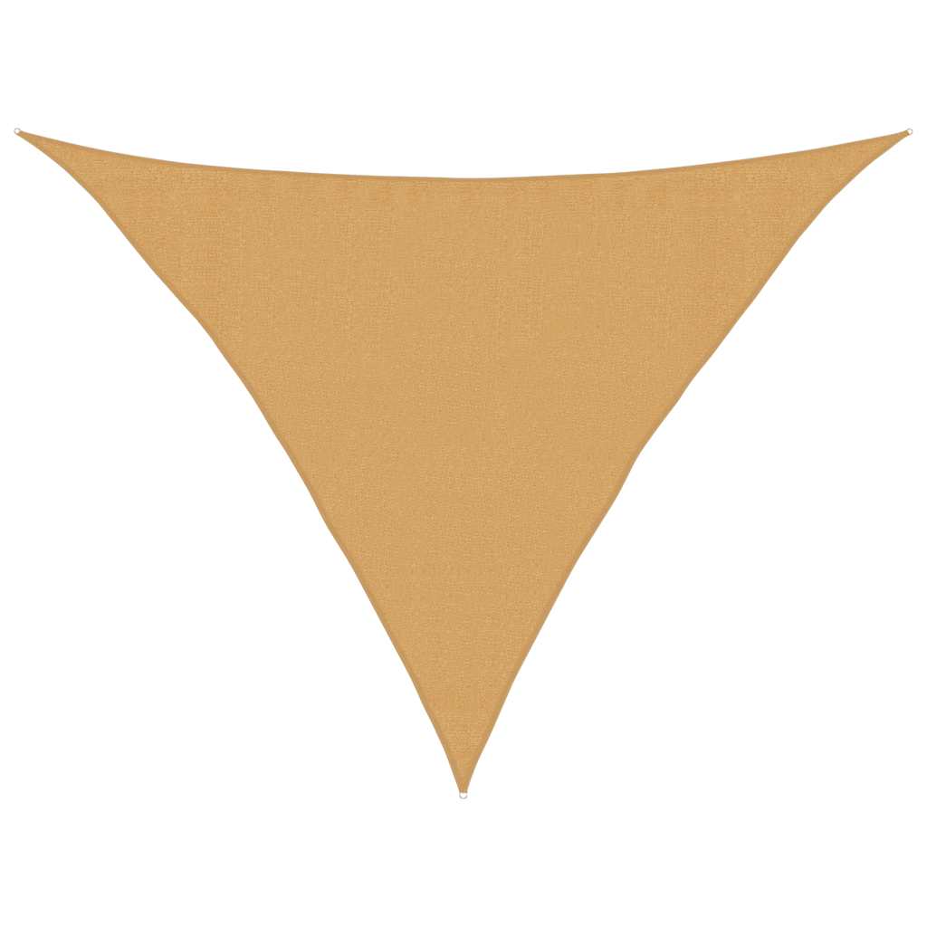 vidaXL Żagiel przeciwsłoneczny, 160 g/m², piaskowy, 3,5x3,5x4,9 m