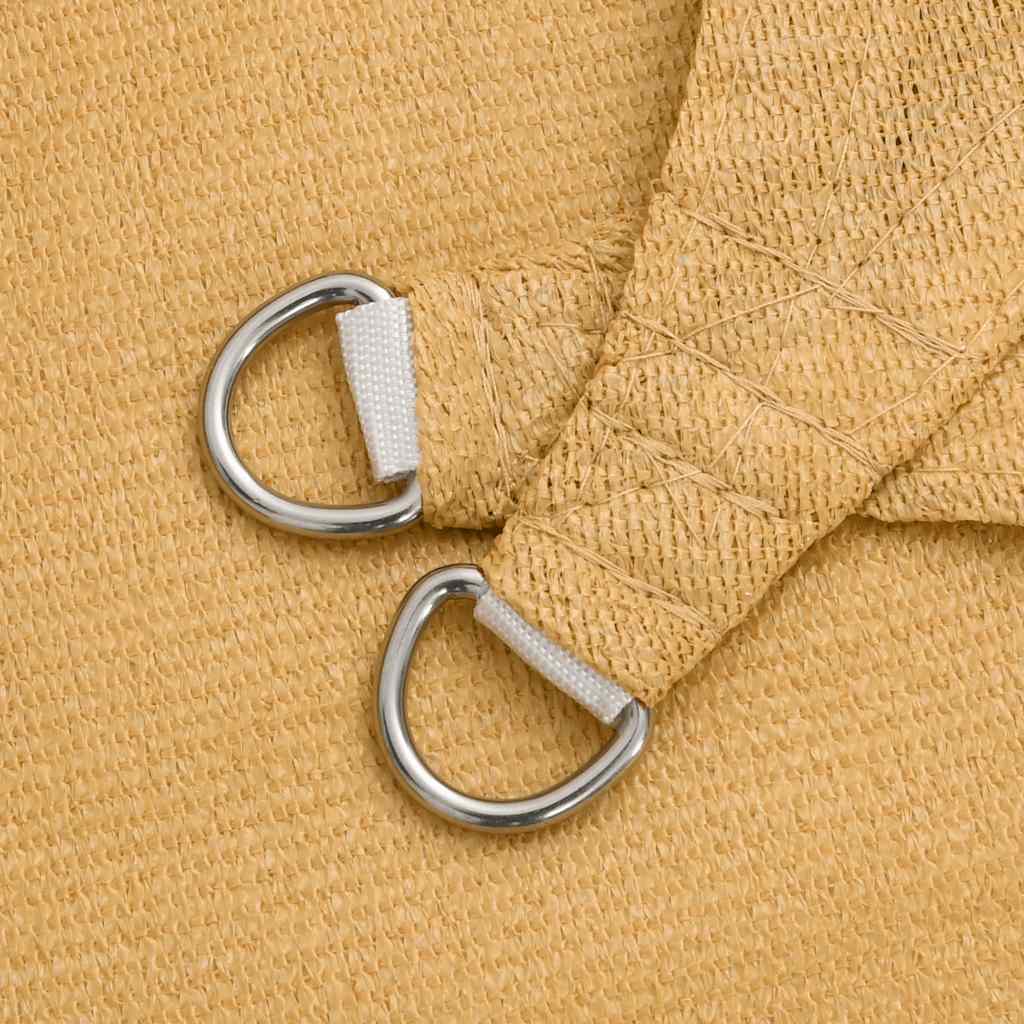 vidaXL Żagiel przeciwsłoneczny, 160 g/m², piaskowy, 5x5x5 m, HDPE