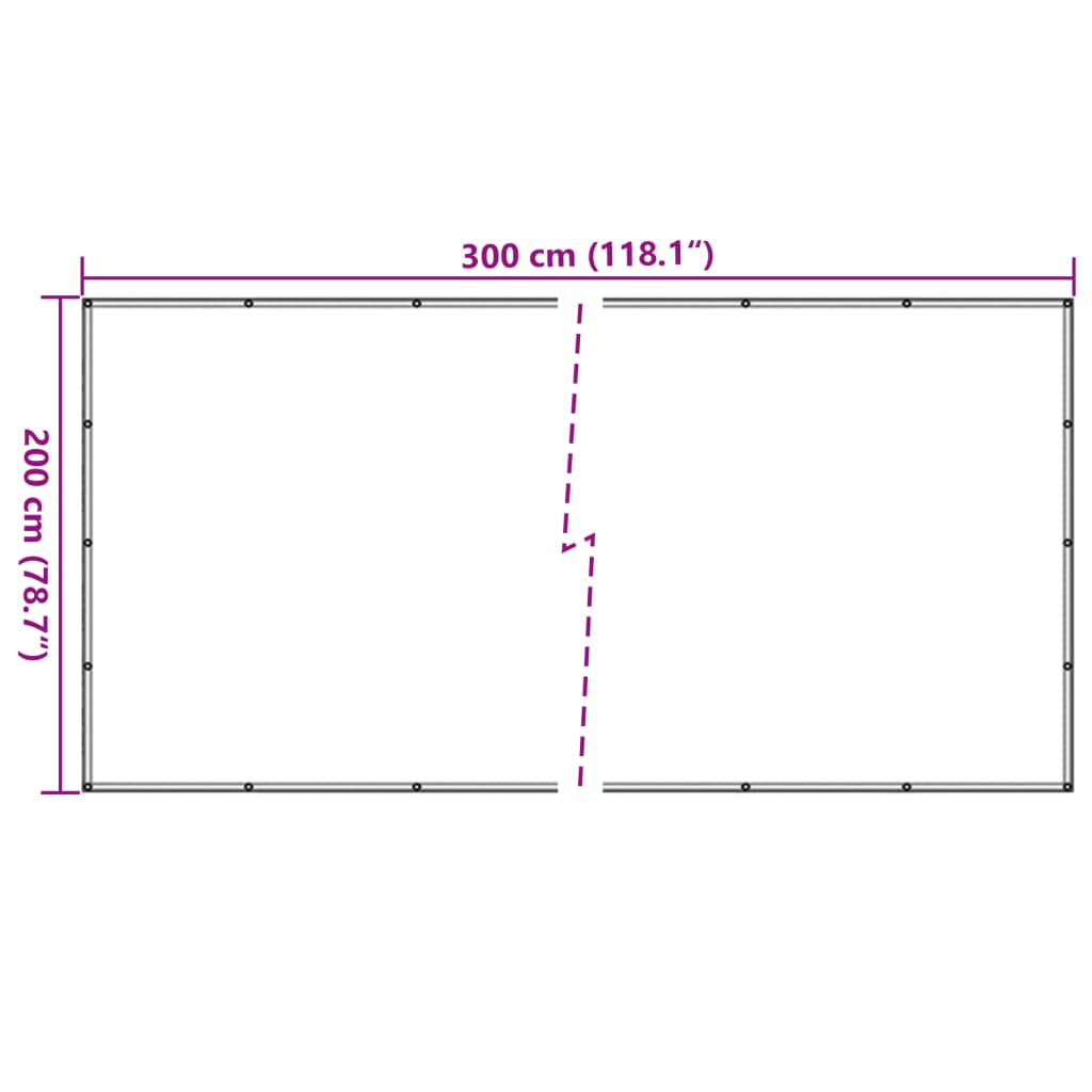 vidaXL Siatka transportowa, zielona, 2x3 m, HDPE