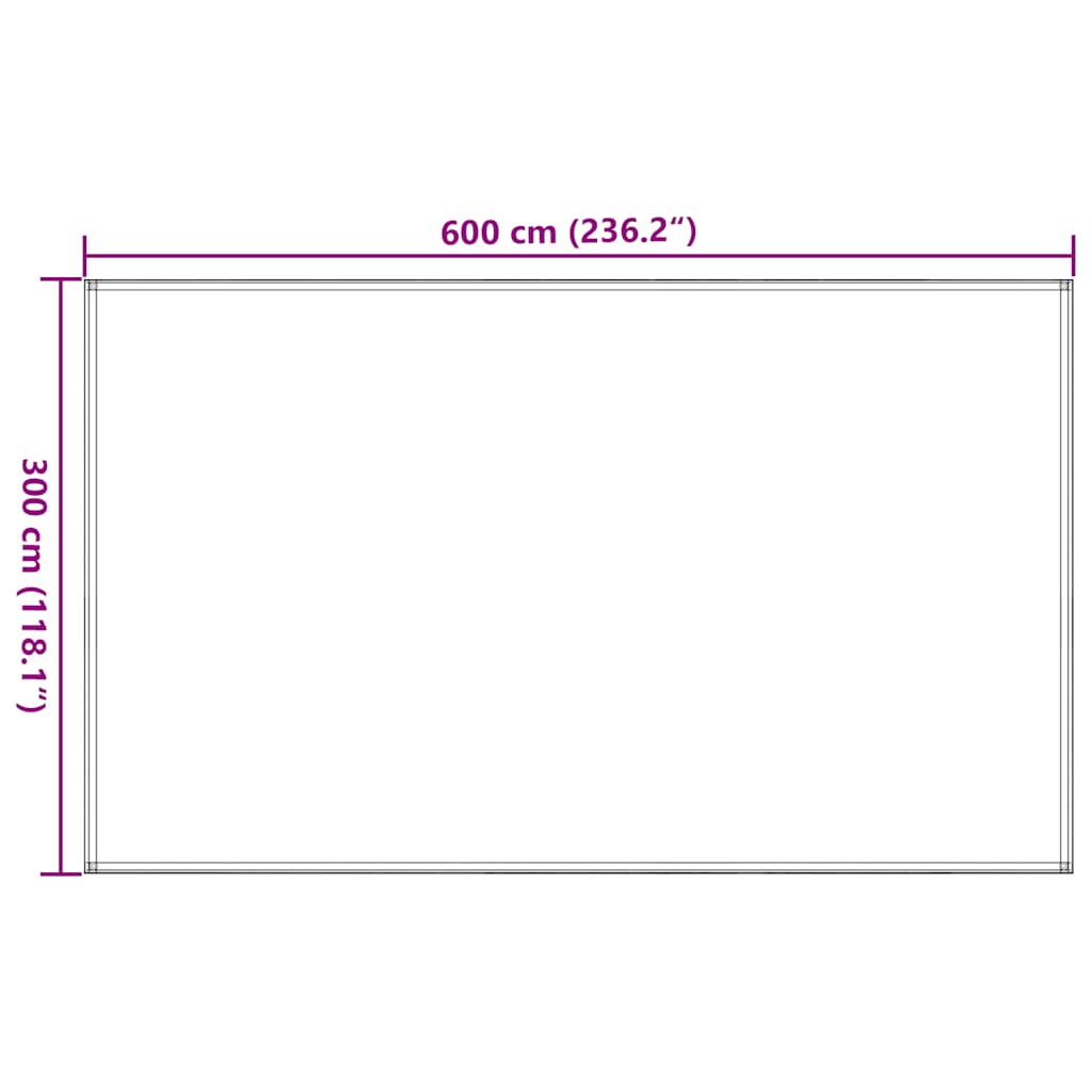 vidaXL Wykładzina do namiotu, jasnozielona, 300x600 cm, HDPE