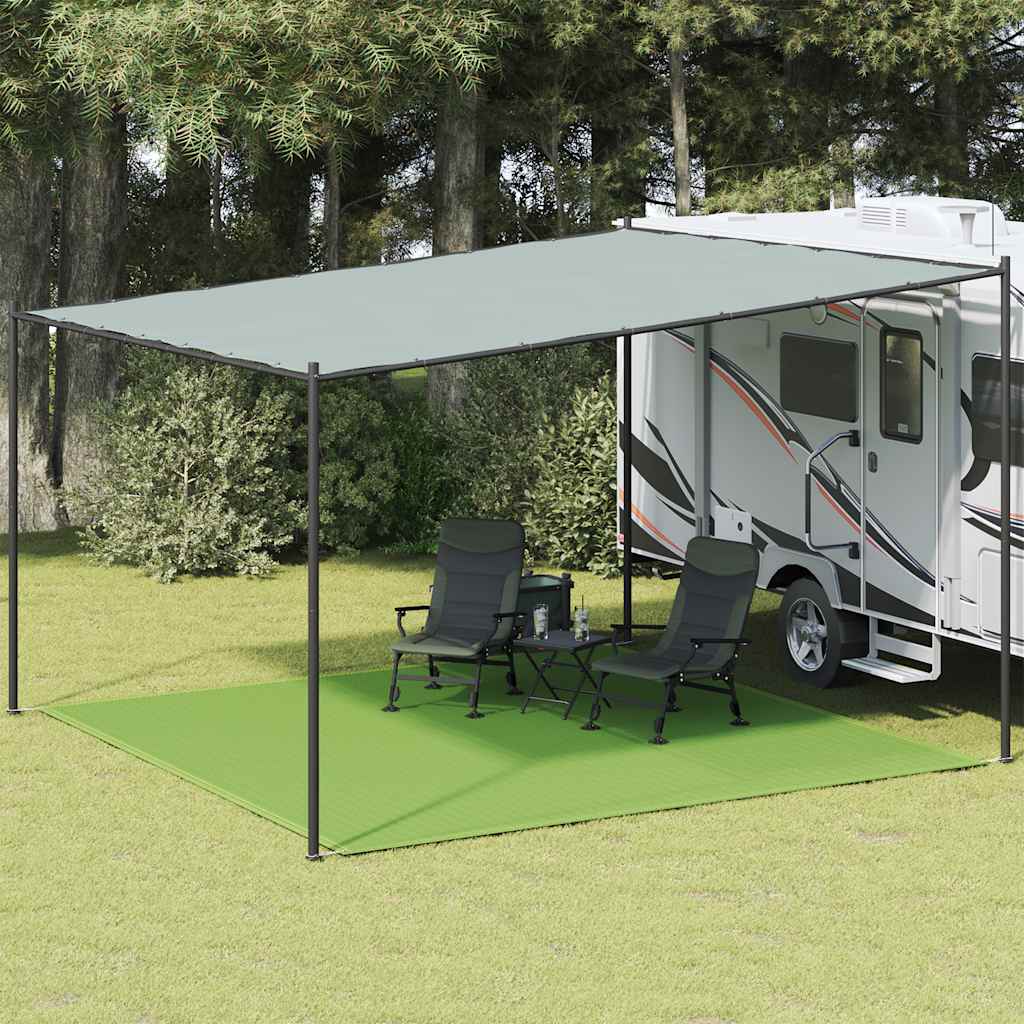 vidaXL Wykładzina do namiotu, jasnozielona, 400x400 cm, HDPE