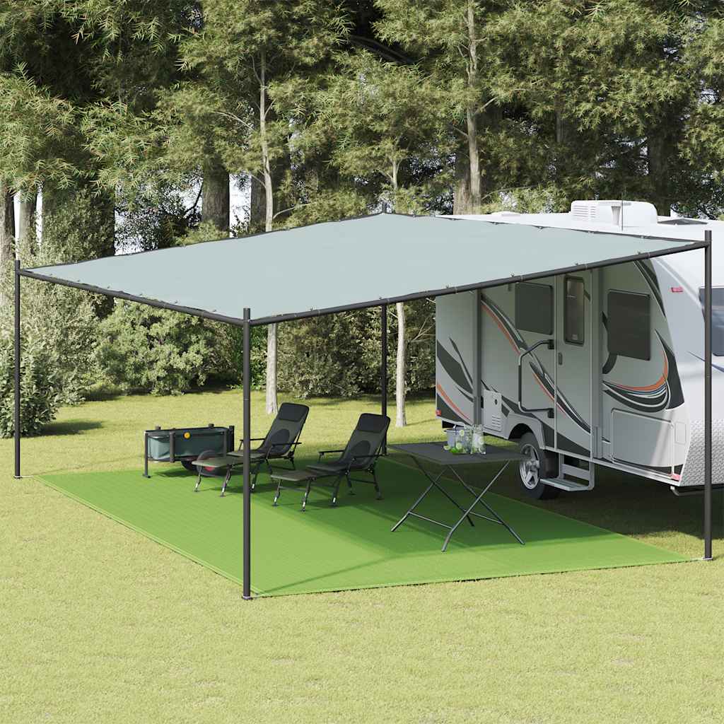 vidaXL Wykładzina do namiotu, jasnozielona, 400x800 cm, HDPE