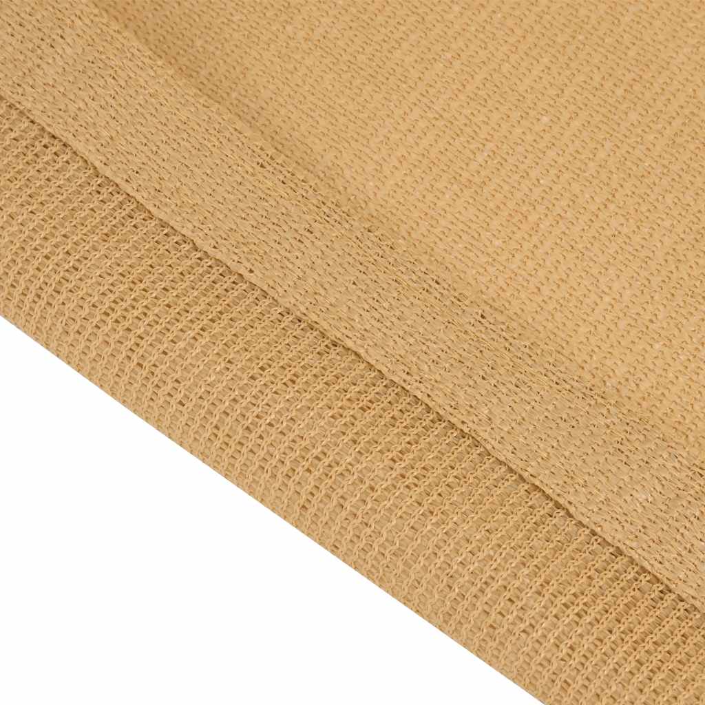 vidaXL Wykładzina do namiotu, kolor piaskowy, 250x250 cm, HDPE