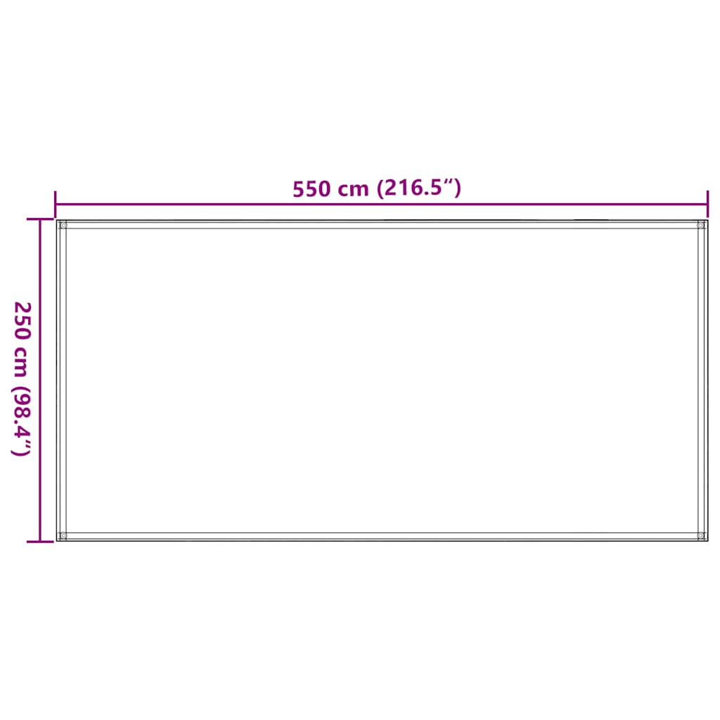 vidaXL Wykładzina do namiotu, kolor piaskowy, 250x550 cm, HDPE