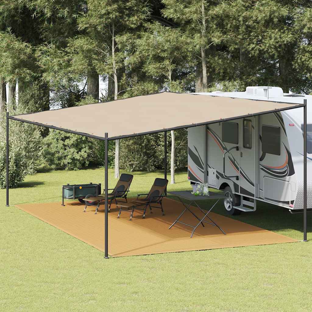 vidaXL Wykładzina do namiotu, kolor piaskowy, 400x600 cm, HDPE