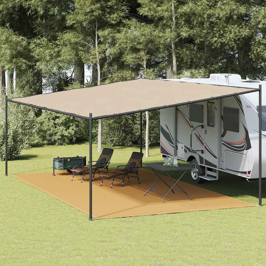 vidaXL Wykładzina do namiotu, kolor piaskowy, 400x800 cm, HDPE