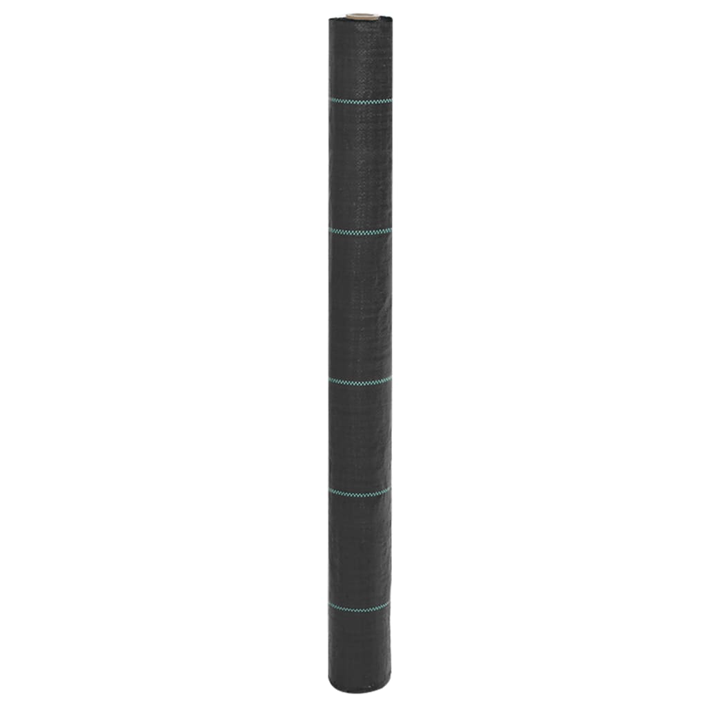 vidaXL Agrowłóknina antychwastowa, czarna, 1x5 m, PP