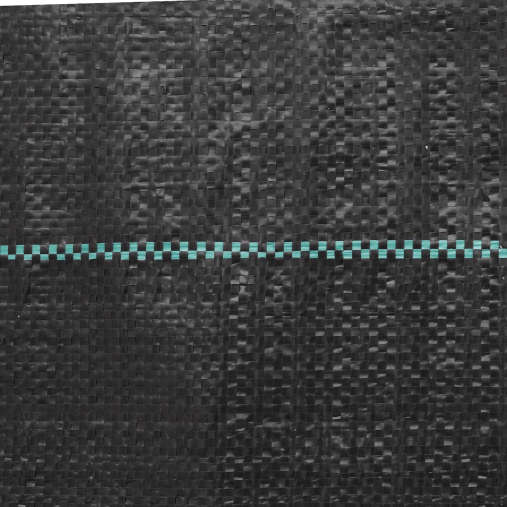 vidaXL Agrowłóknina antychwastowa, czarna, 1x5 m, PP