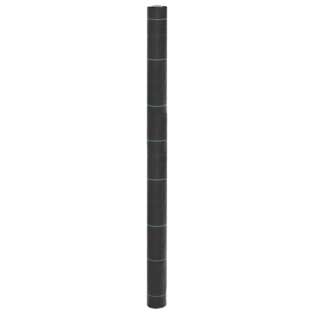 vidaXL Agrowłóknina antychwastowa, czarna, 1,5x5 m, PP