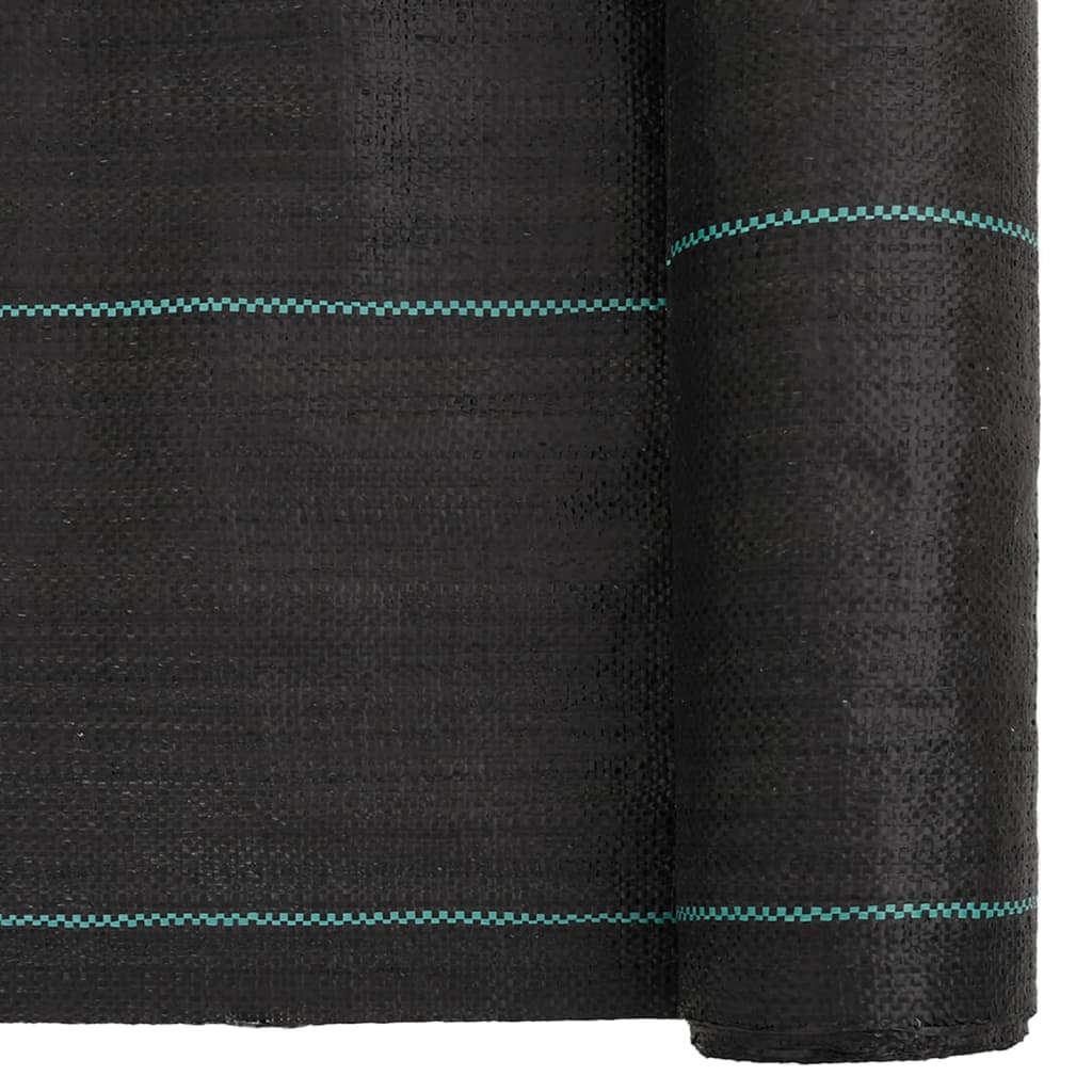 vidaXL Agrowłóknina antychwastowa, czarna, 1,5x10 m, PP