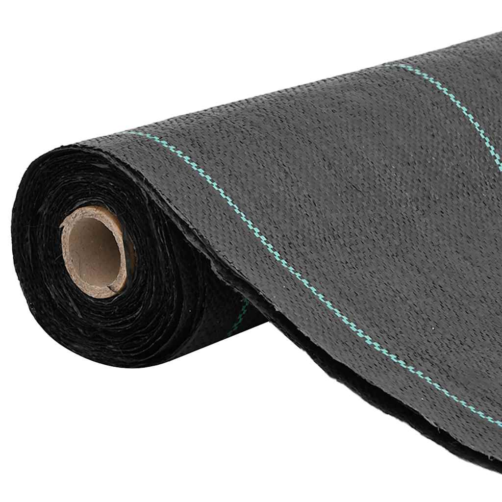 vidaXL Weed Membrane Black 1,5x100 m PP