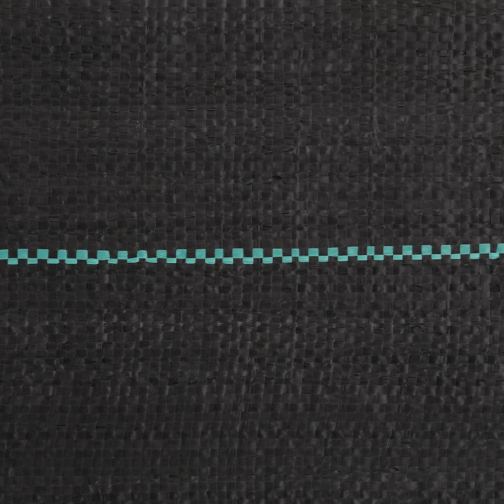 vidaXL Weed Membrane Black 1,5x100 m PP