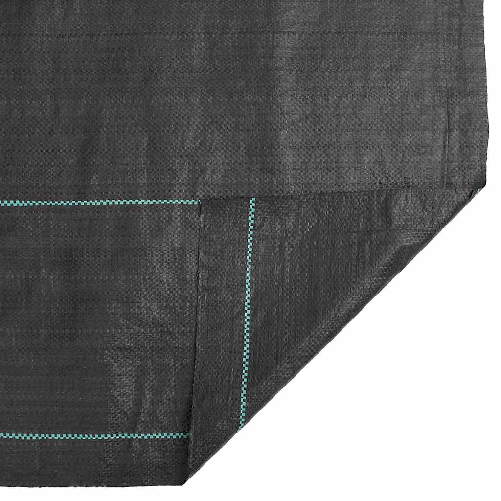 vidaXL Weed Membrane Black 1,5x100 m PP