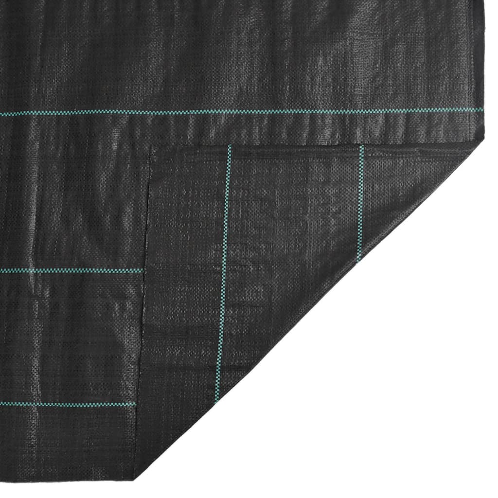 vidaXL Agrowłóknina antychwastowa, czarna, 4x25 m, PP