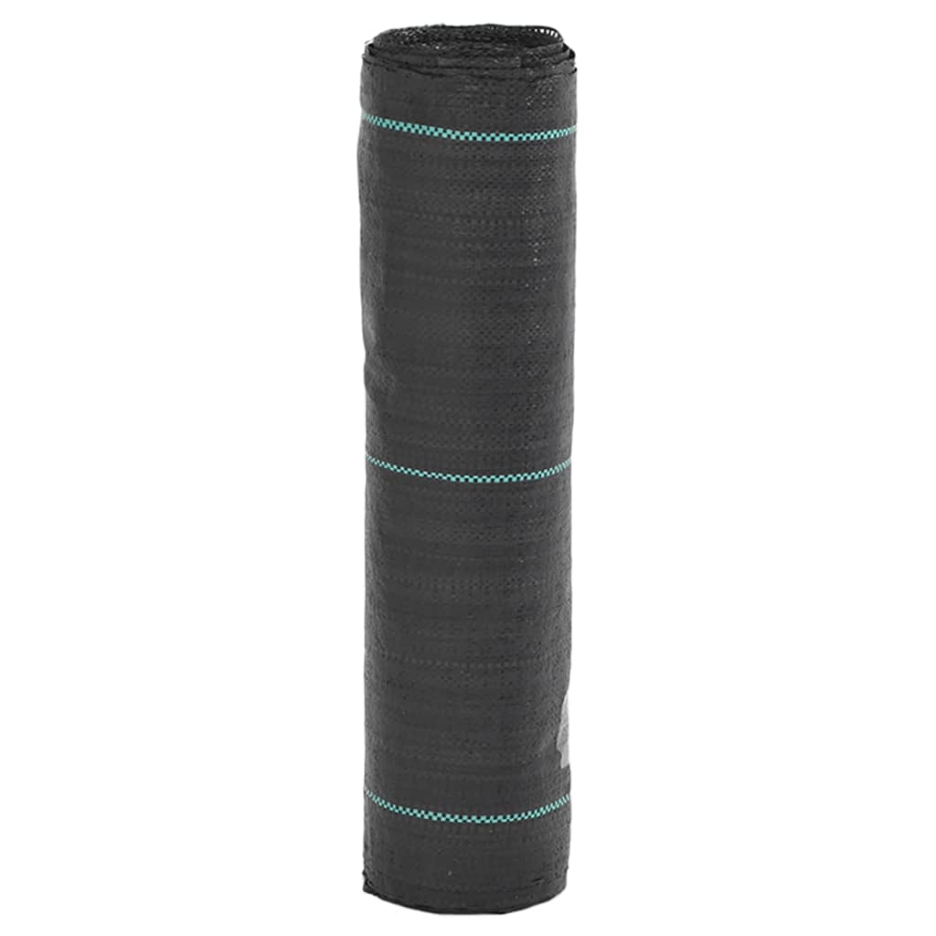 vidaXL Agrowłóknina antychwastowa, czarna, 0,5x10 m, PP