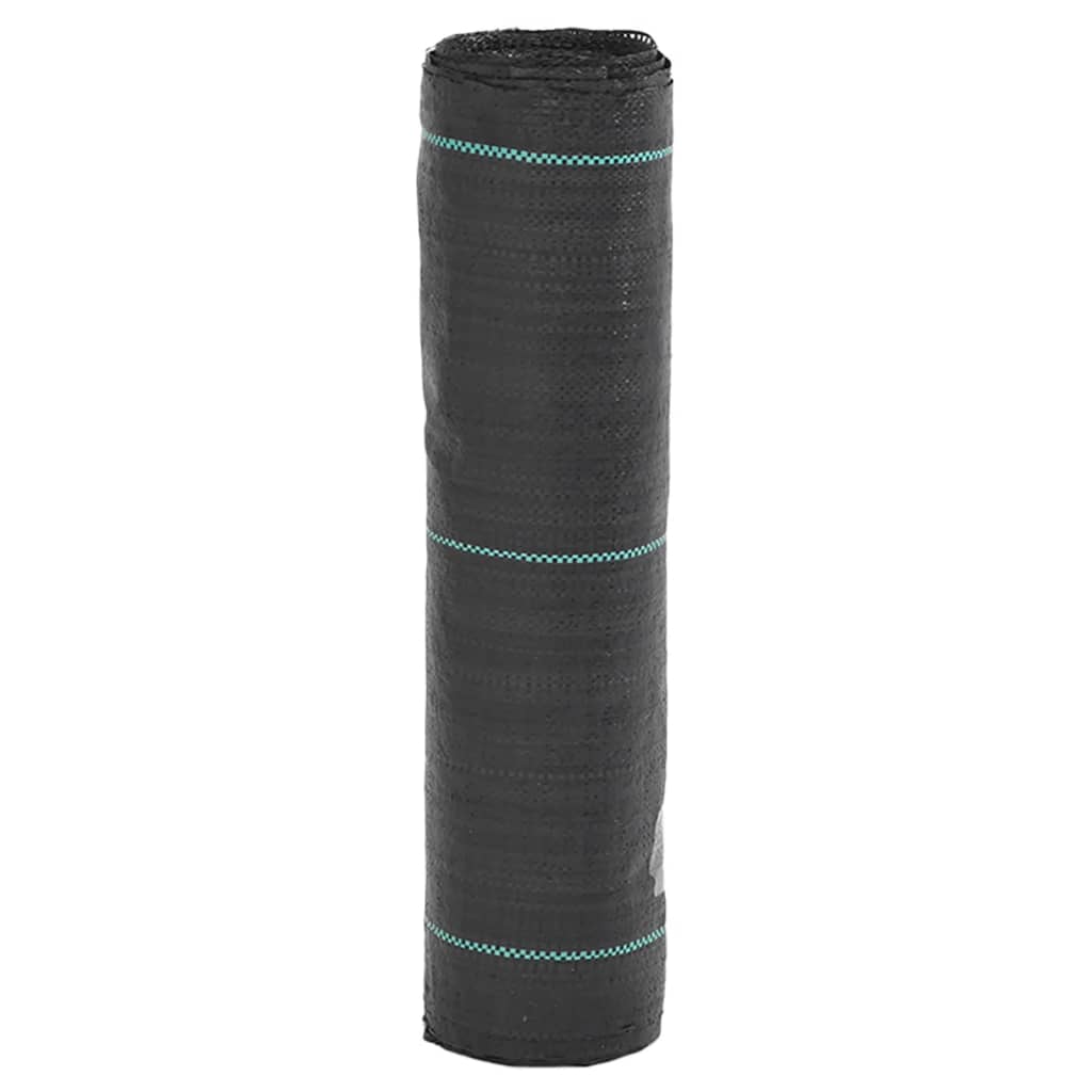 vidaXL Agrowłóknina antychwastowa, czarna, 0,5x25 m, PP