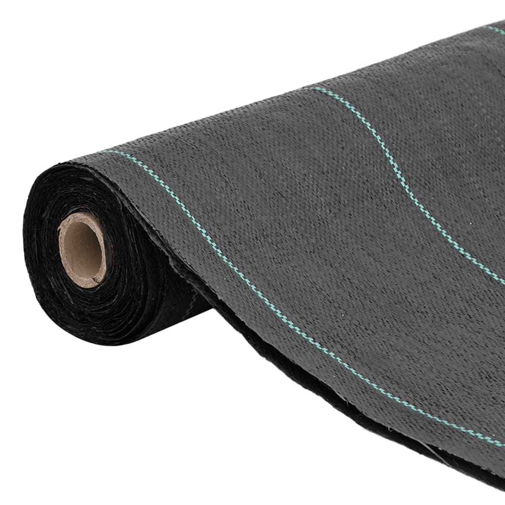 vidaXL Agrowłóknina antychwastowa, czarna, 0,5x25 m, PP