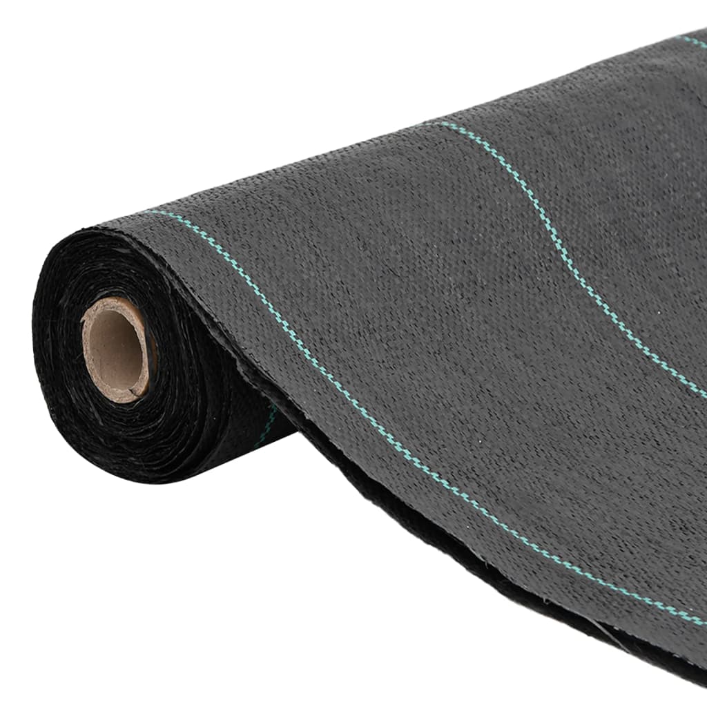 vidaXL Agrowłóknina antychwastowa, czarna, 0,5x50 m, PP