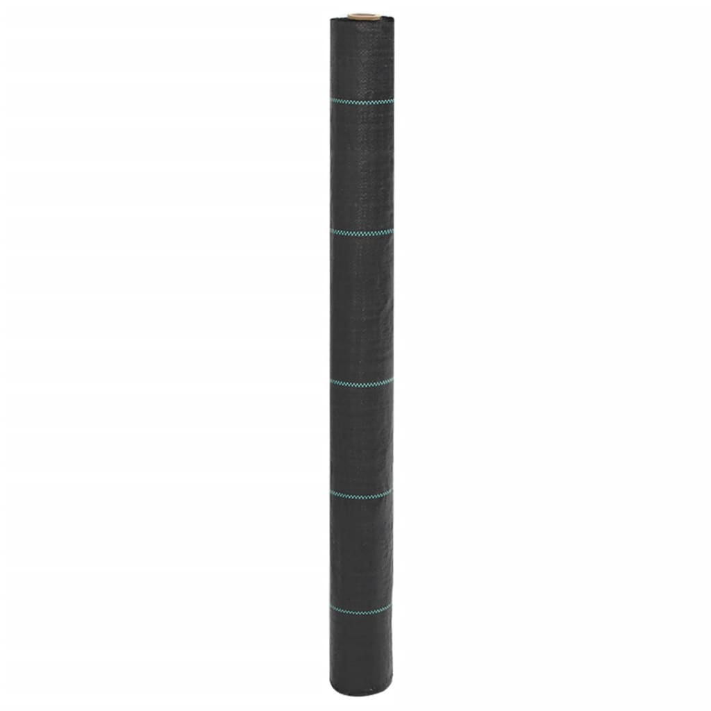 vidaXL Agrowłóknina antychwastowa, czarna, 1x25 m, PP
