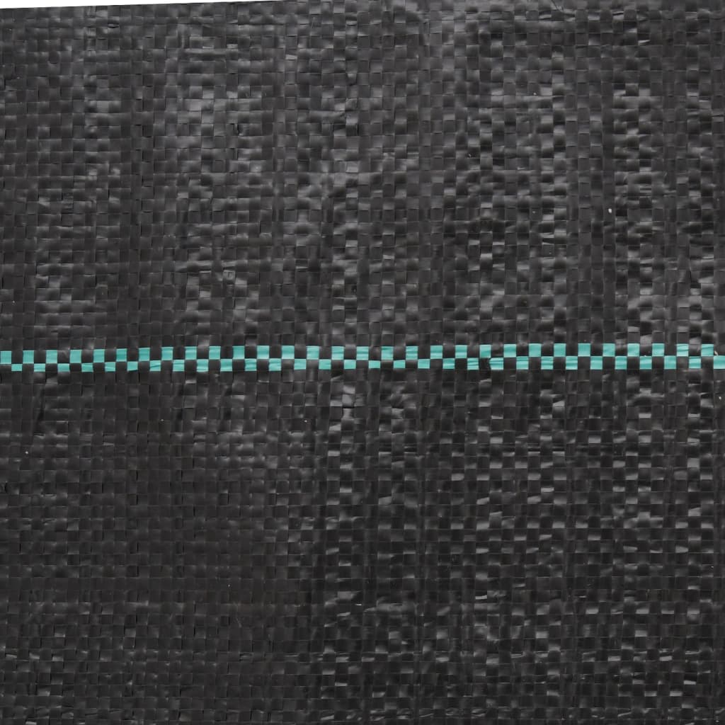 vidaXL Agrowłóknina antychwastowa, czarna, 1x50 m, PP