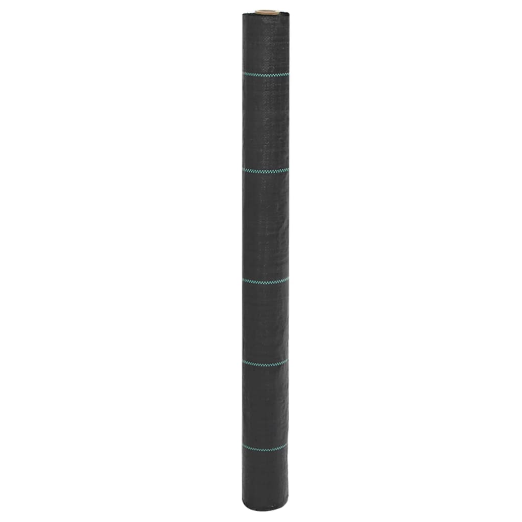 vidaXL Agrowłóknina antychwastowa, czarna, 1x100 m, PP