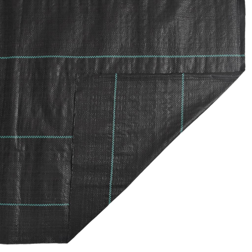 vidaXL Agrowłóknina antychwastowa, czarna, 1x100 m, PP