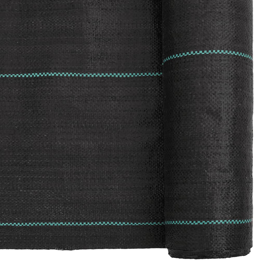 vidaXL Agrowłóknina antychwastowa, czarna, 1,5x10 m, PP
