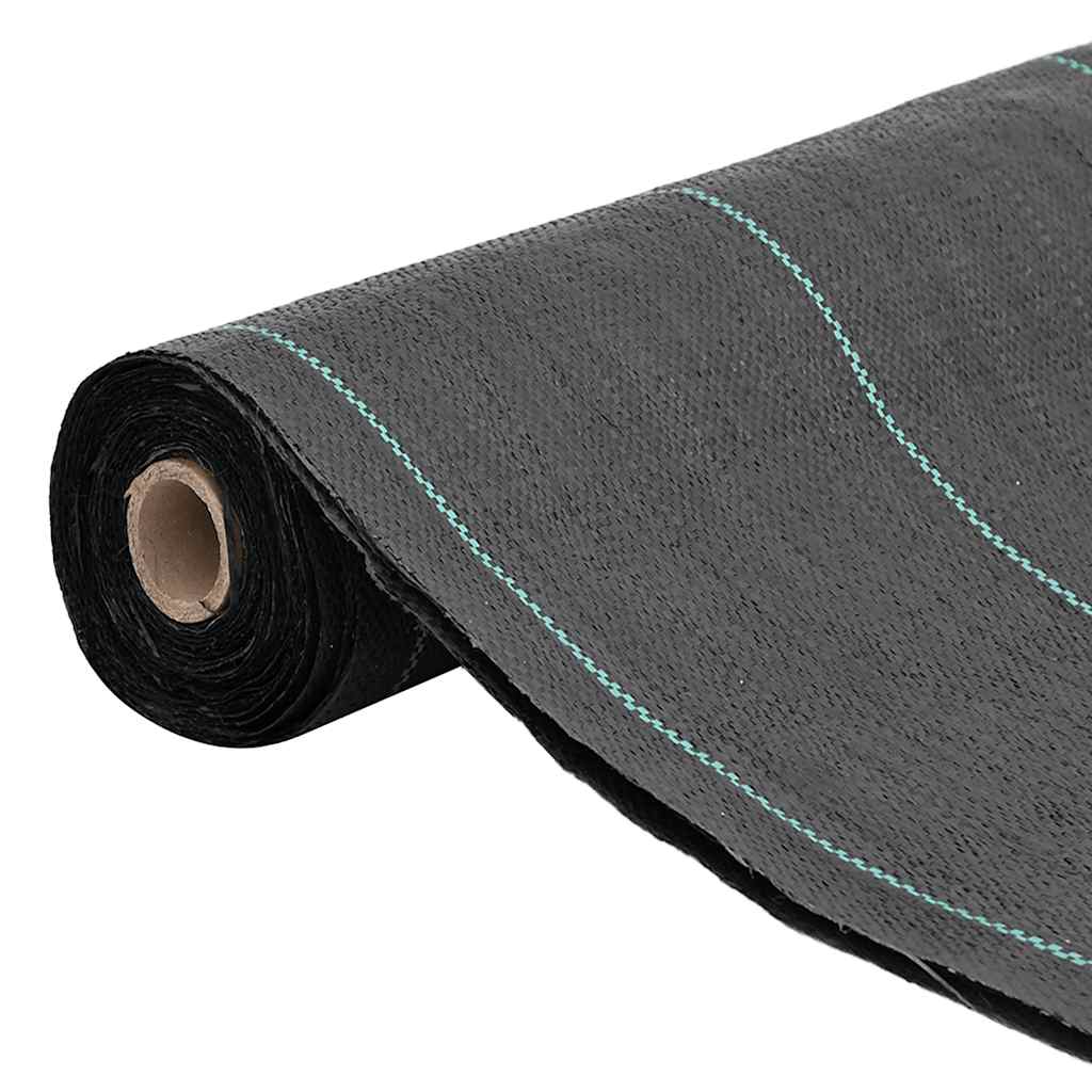 vidaXL Agrowłóknina antychwastowa, czarna, 1,5x25 m, PP