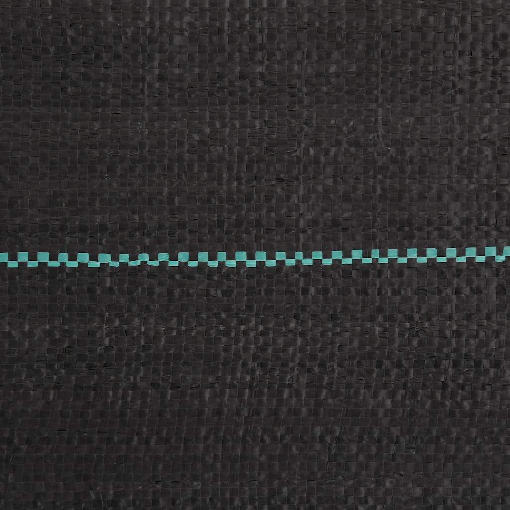 vidaXL Agrowłóknina antychwastowa, czarna, 1,5x25 m, PP