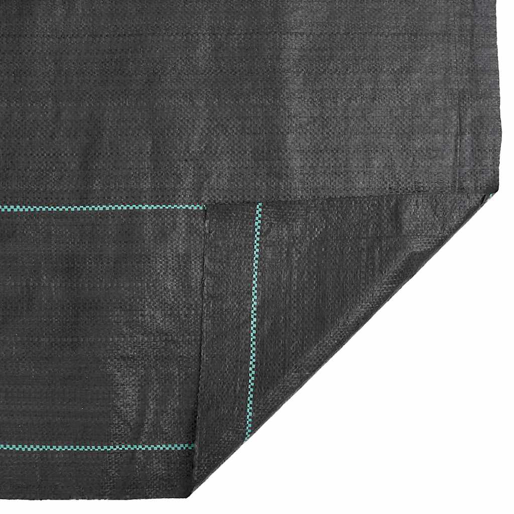 vidaXL Agrowłóknina antychwastowa, czarna, 1,5x25 m, PP
