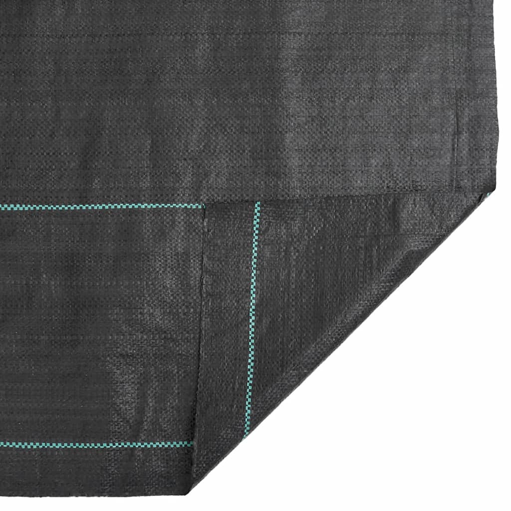 vidaXL Agrowłóknina antychwastowa, czarna, 1,5x50 m, PP