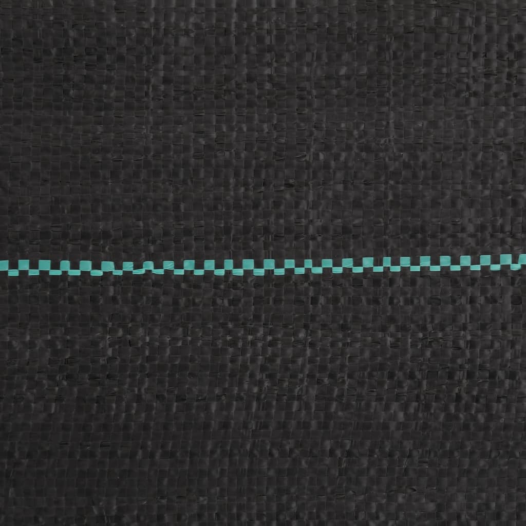 vidaXL Agrowłóknina antychwastowa, czarna, 1,5x150 m, PP